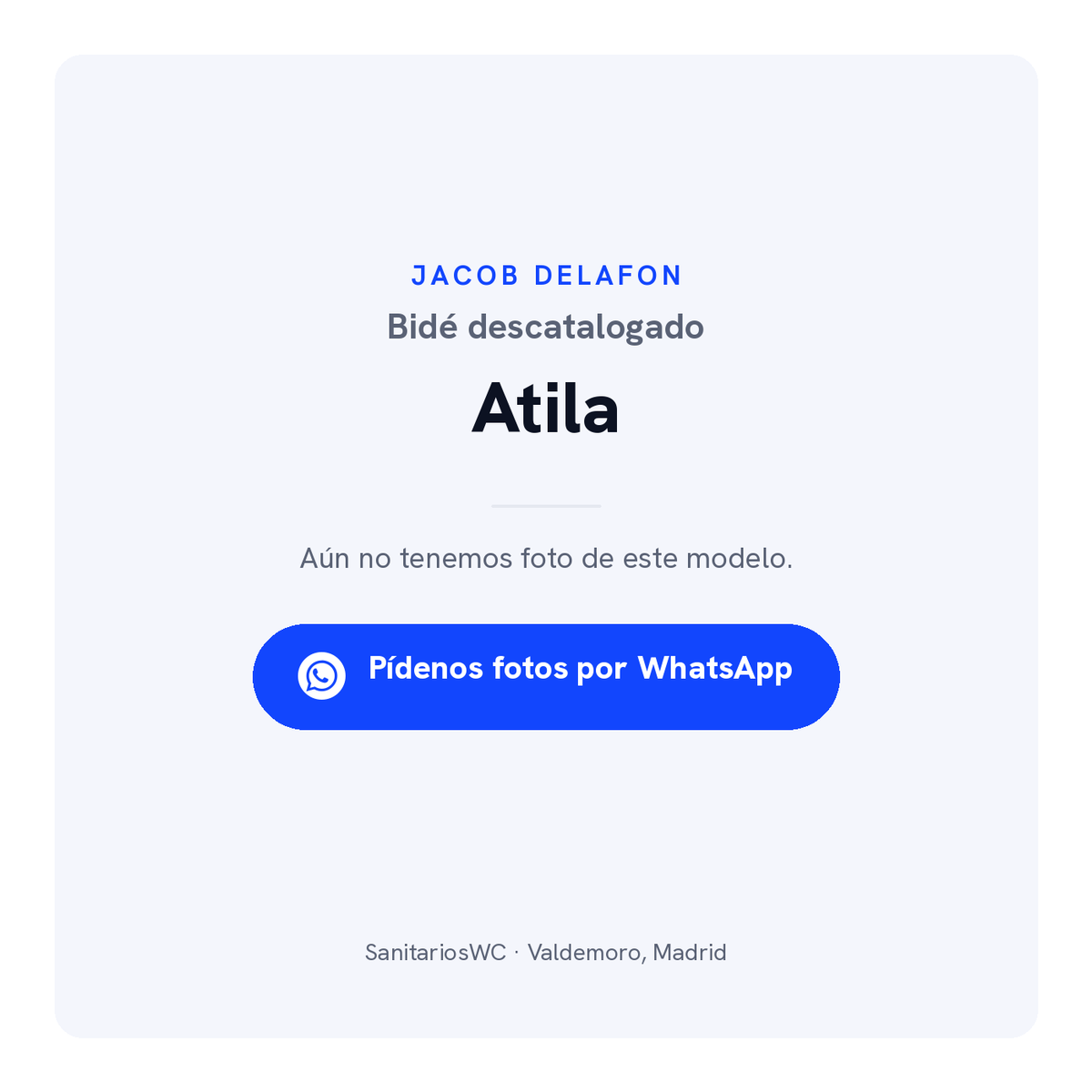 Bidé Jacob Delafon Atila
