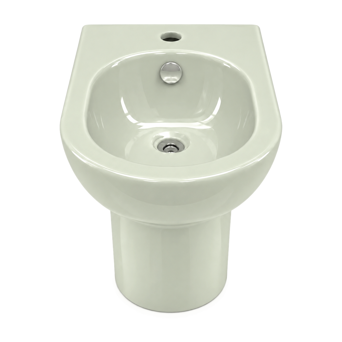 Bidé Serie 100 en color Verde Salsa, vista frontal