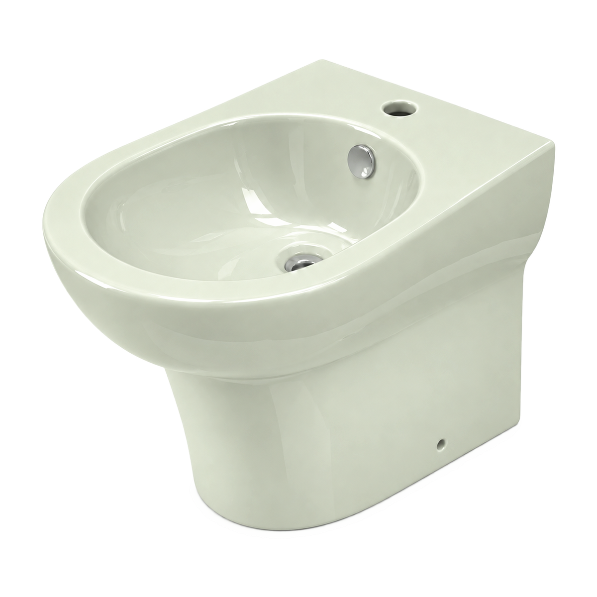 Bidé Serie 100 en color Verde Salsa, vista de tres cuartos