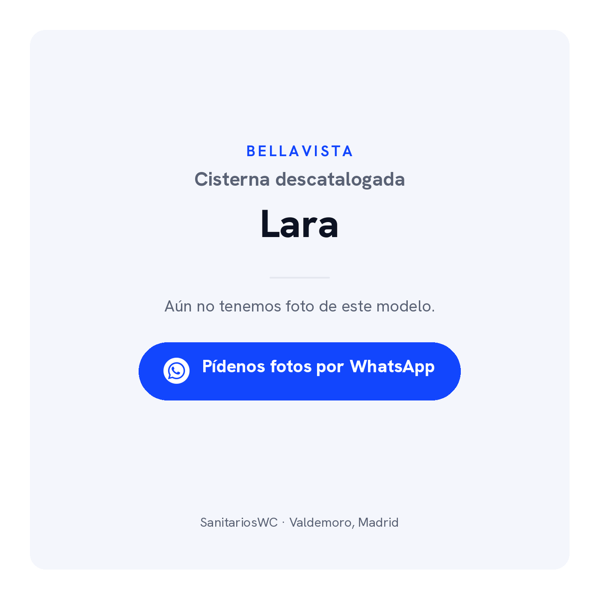 Cisterna Bellavista Lara