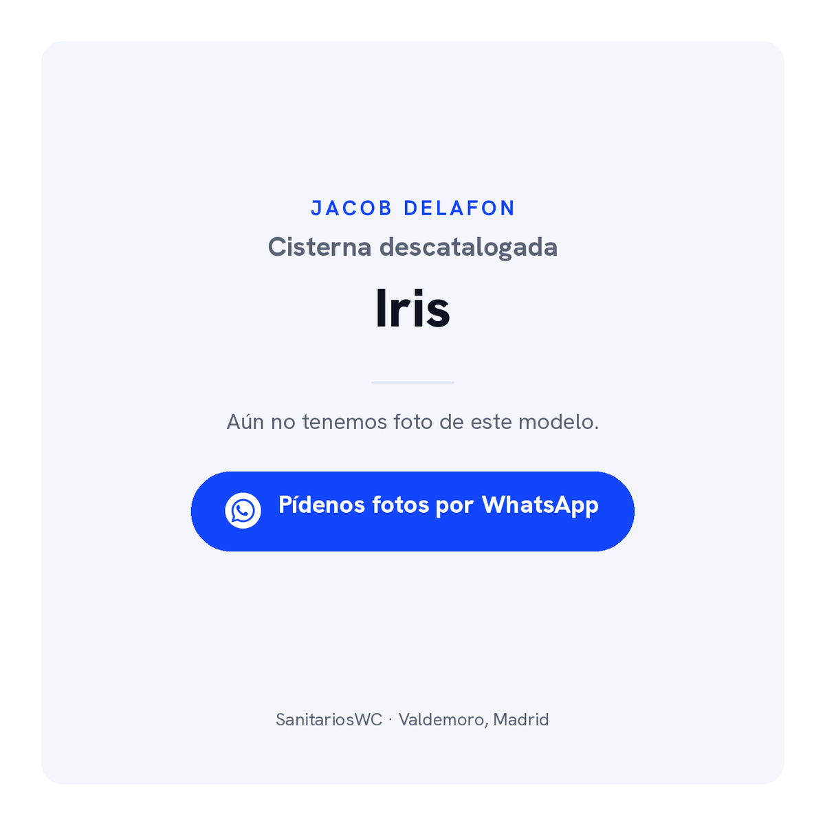 Cisterna Jacob Delafon Iris
