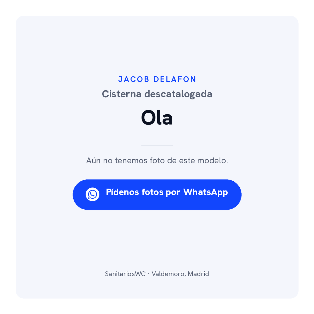 Cisterna Jacob Delafon Ola