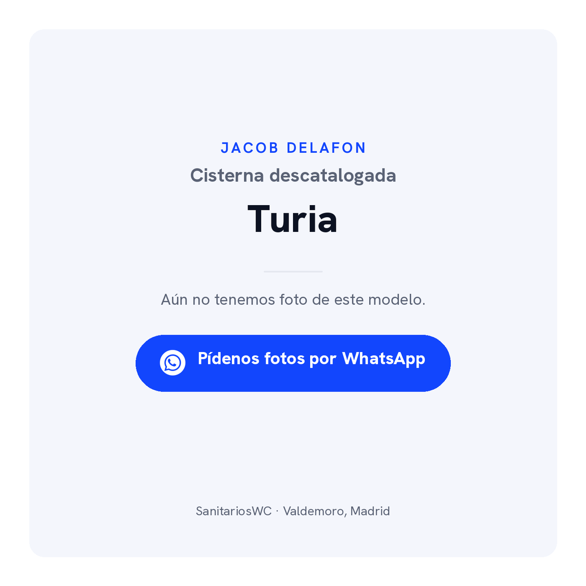 Cisterna Jacob Delafon Turia