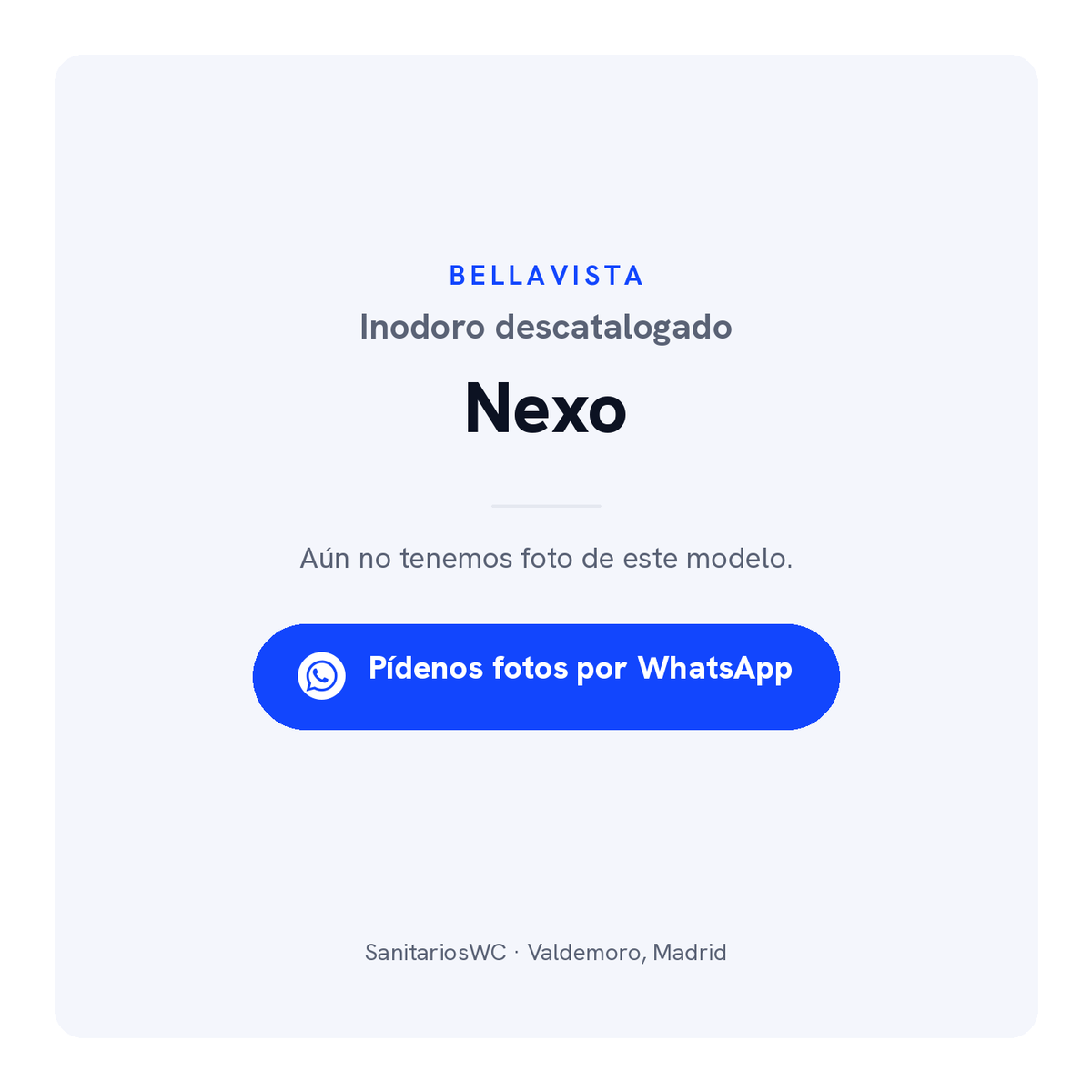 Inodoro Bellavista Nexo