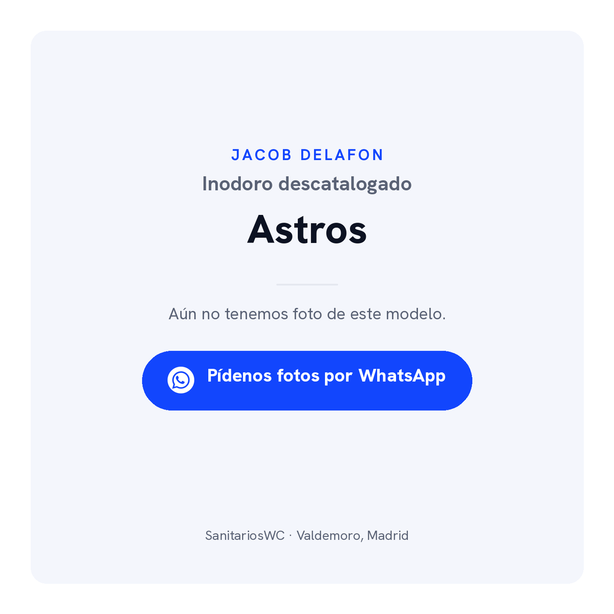 Inodoro Jacob Delafon Astros