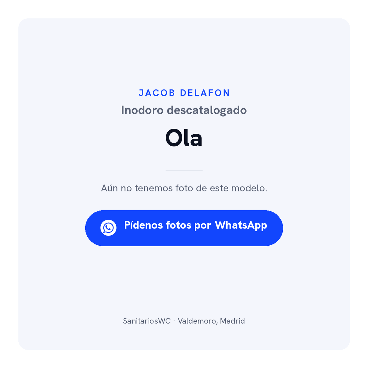 Inodoro Jacob Delafon Ola
