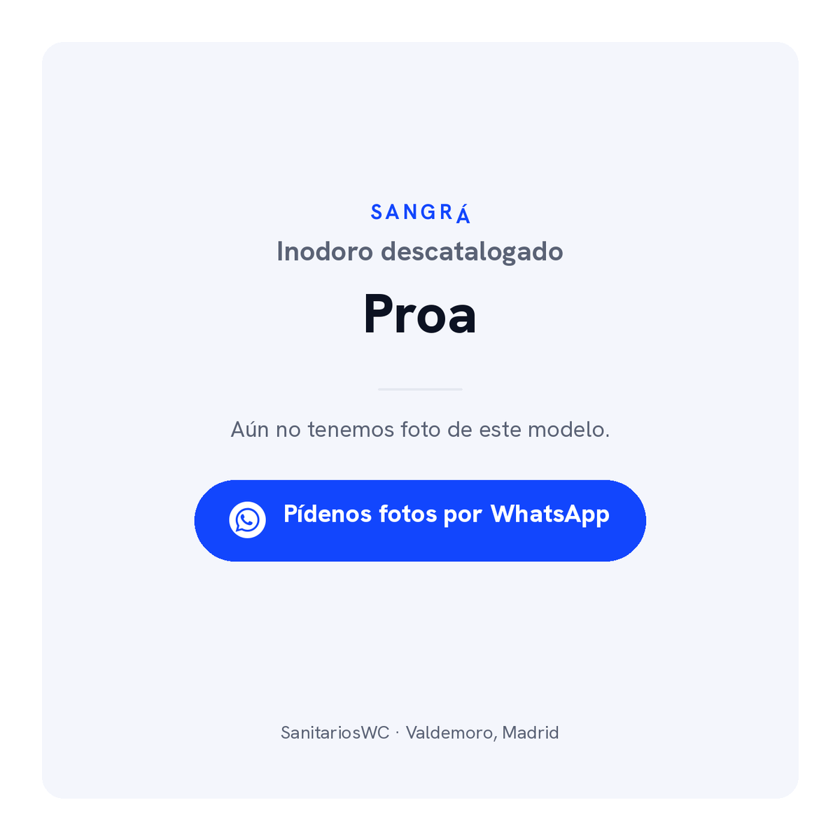 Inodoro Sangrá Proa