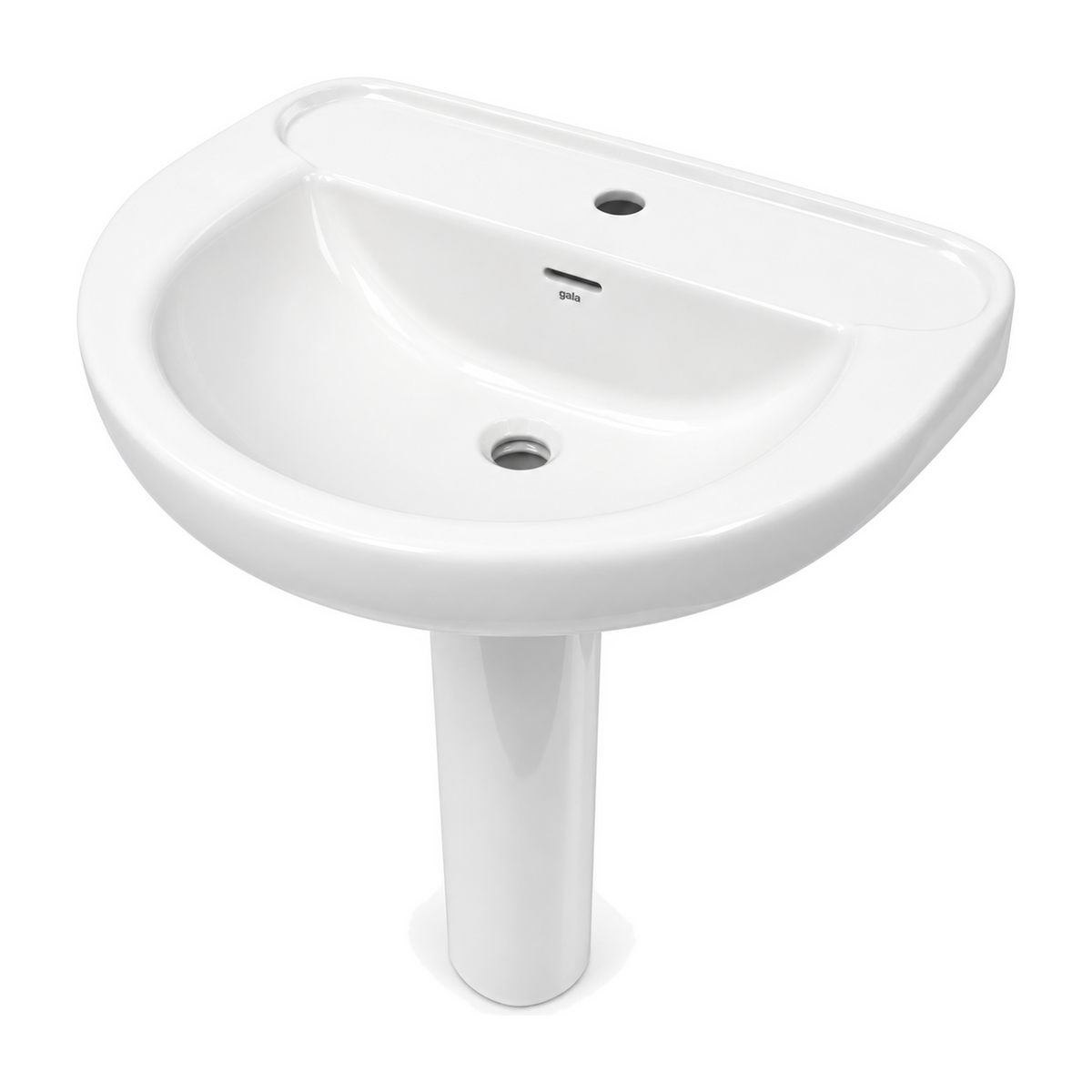 Lavabo con pedestal Gala Marina blanco