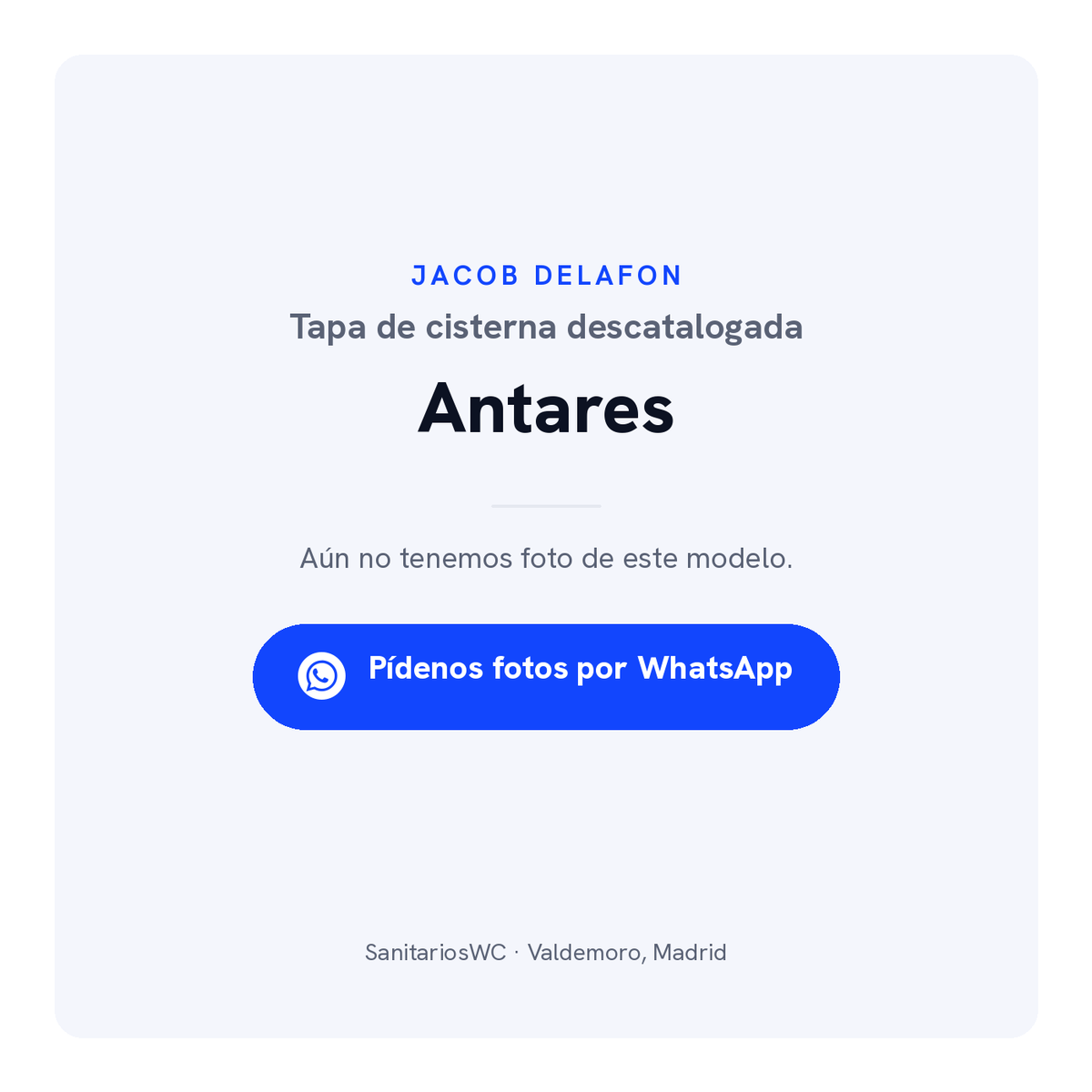 Tapa de cisterna Jacob Delafon Antares