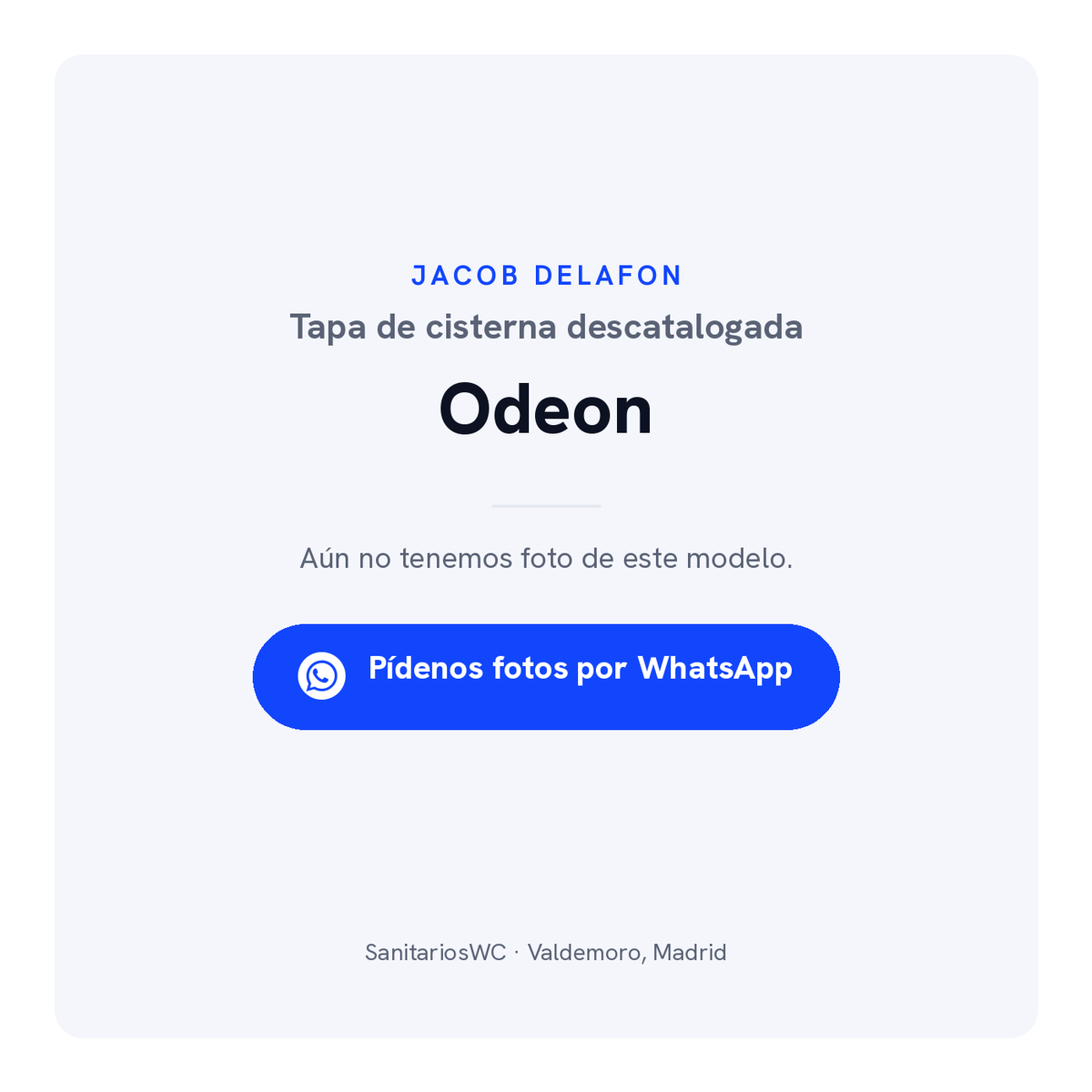 Tapa de cisterna Jacob Delafon Odeon