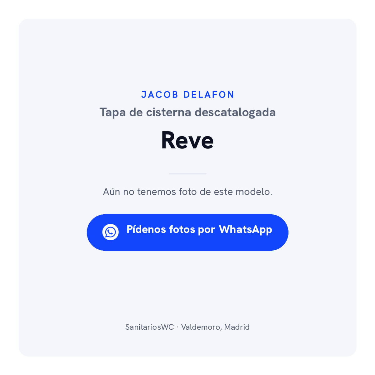 Tapa de cisterna Jacob Delafon Reve