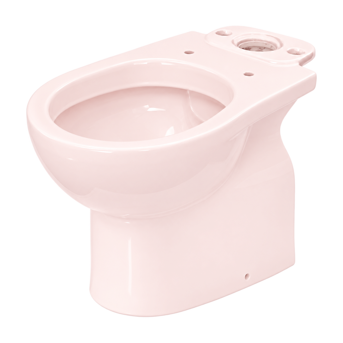 Taza de inodoro Opus Core en color Rosa Perola, vista de tres cuartos