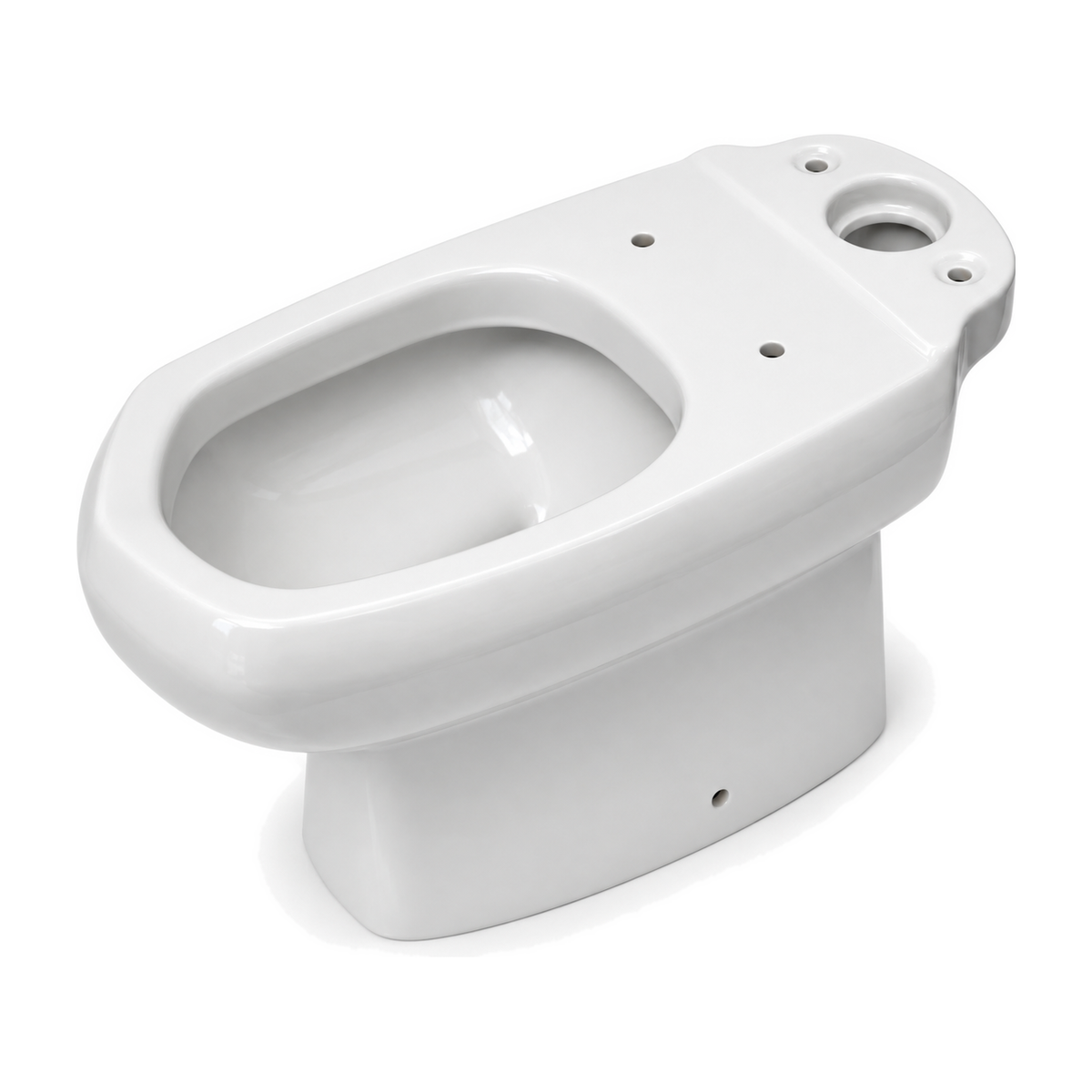 Taza de inodoro Roca Aquaria de salida vertical en blanco