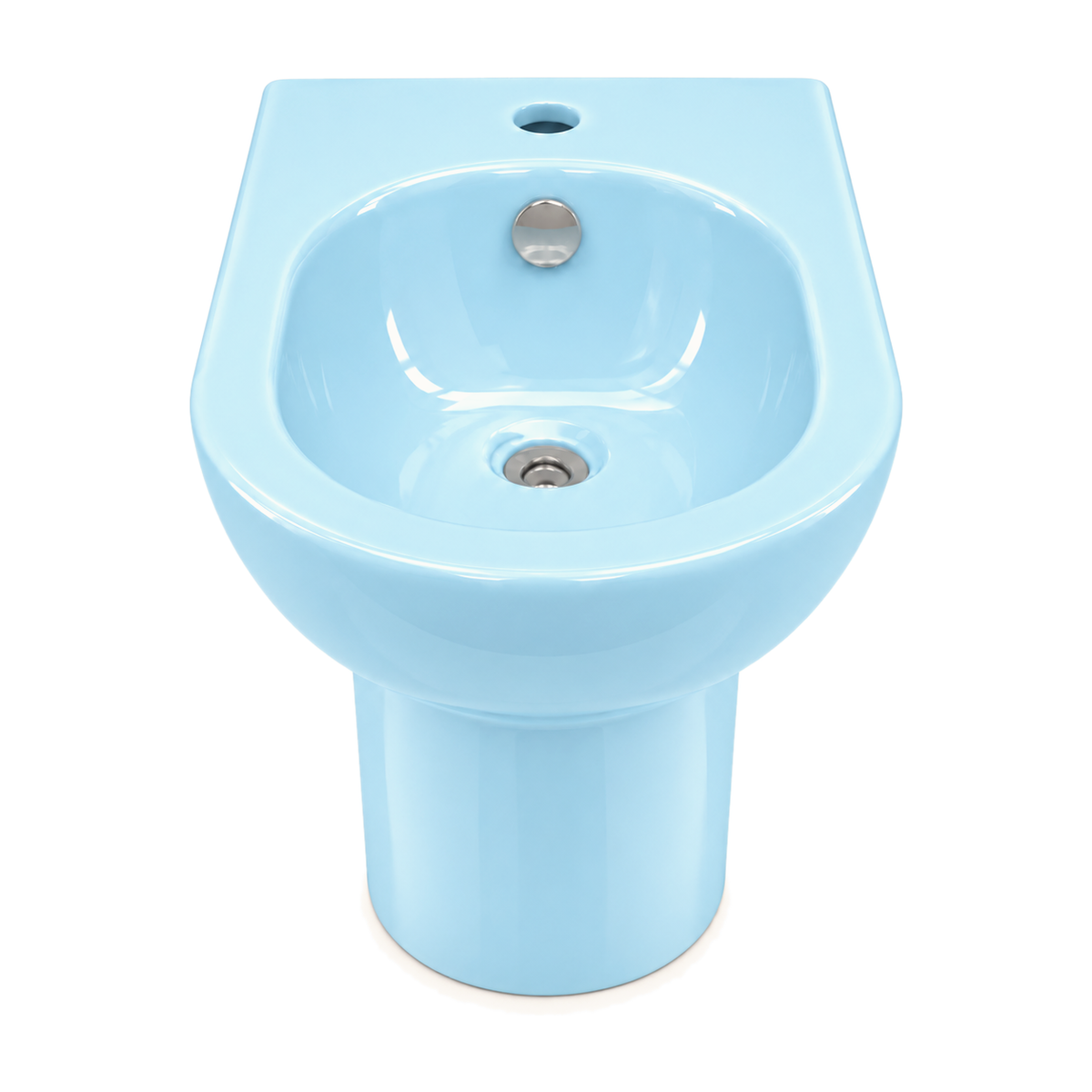 Bidé Serie 100 en color Azul Nigeriano, vista frontal