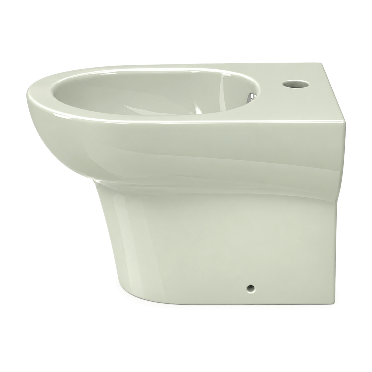 Bidé Serie 100 en color Verde Salsa, vista lateral