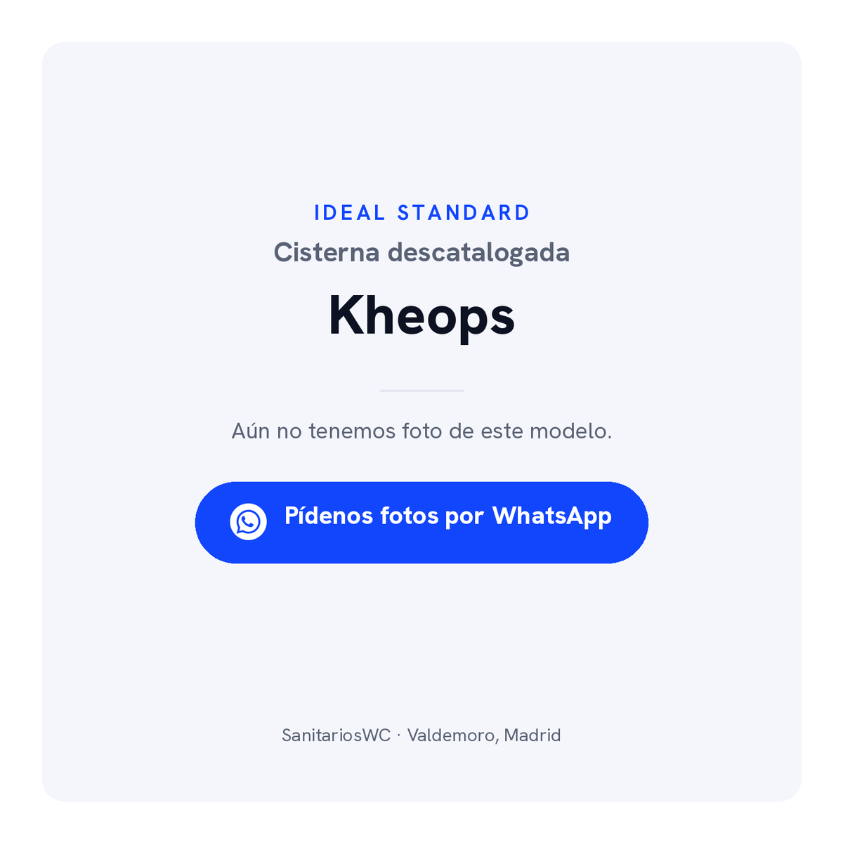Cisterna Ideal Standard Kheops