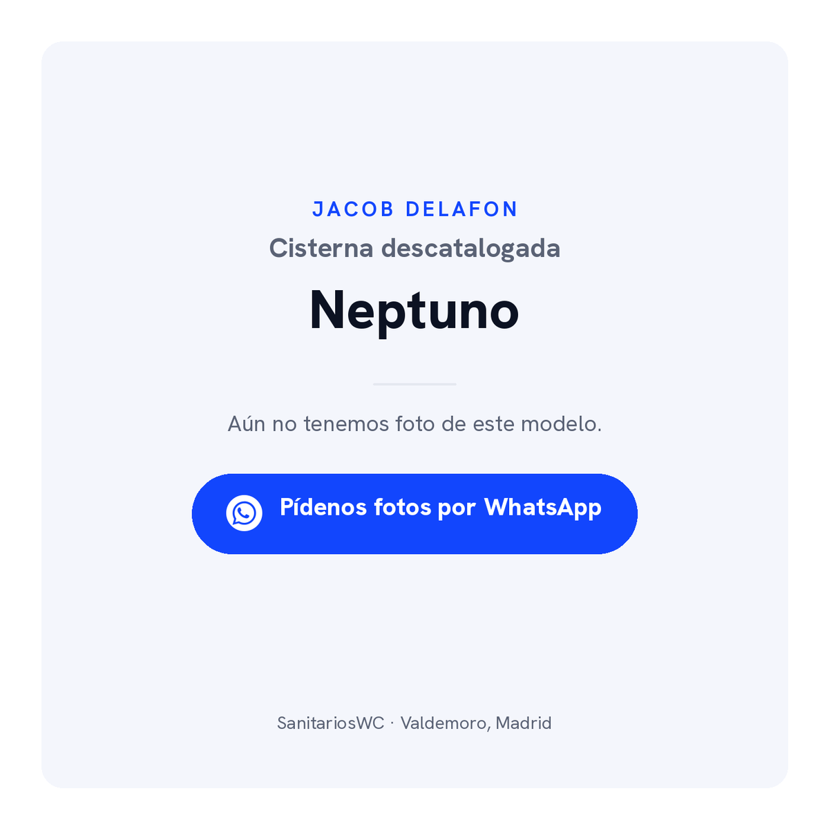 Cisterna Jacob Delafon Neptuno