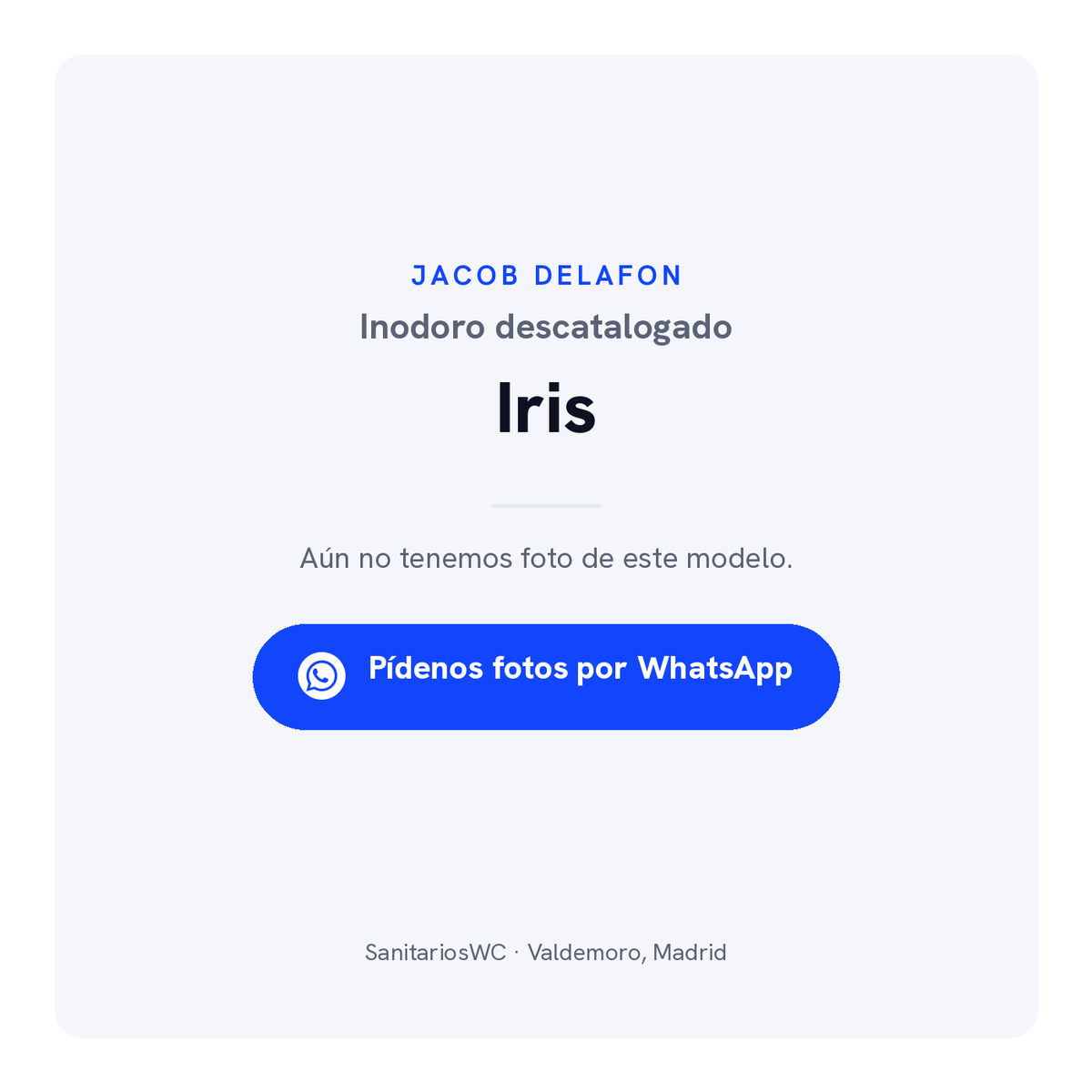 Inodoro Jacob Delafon Iris