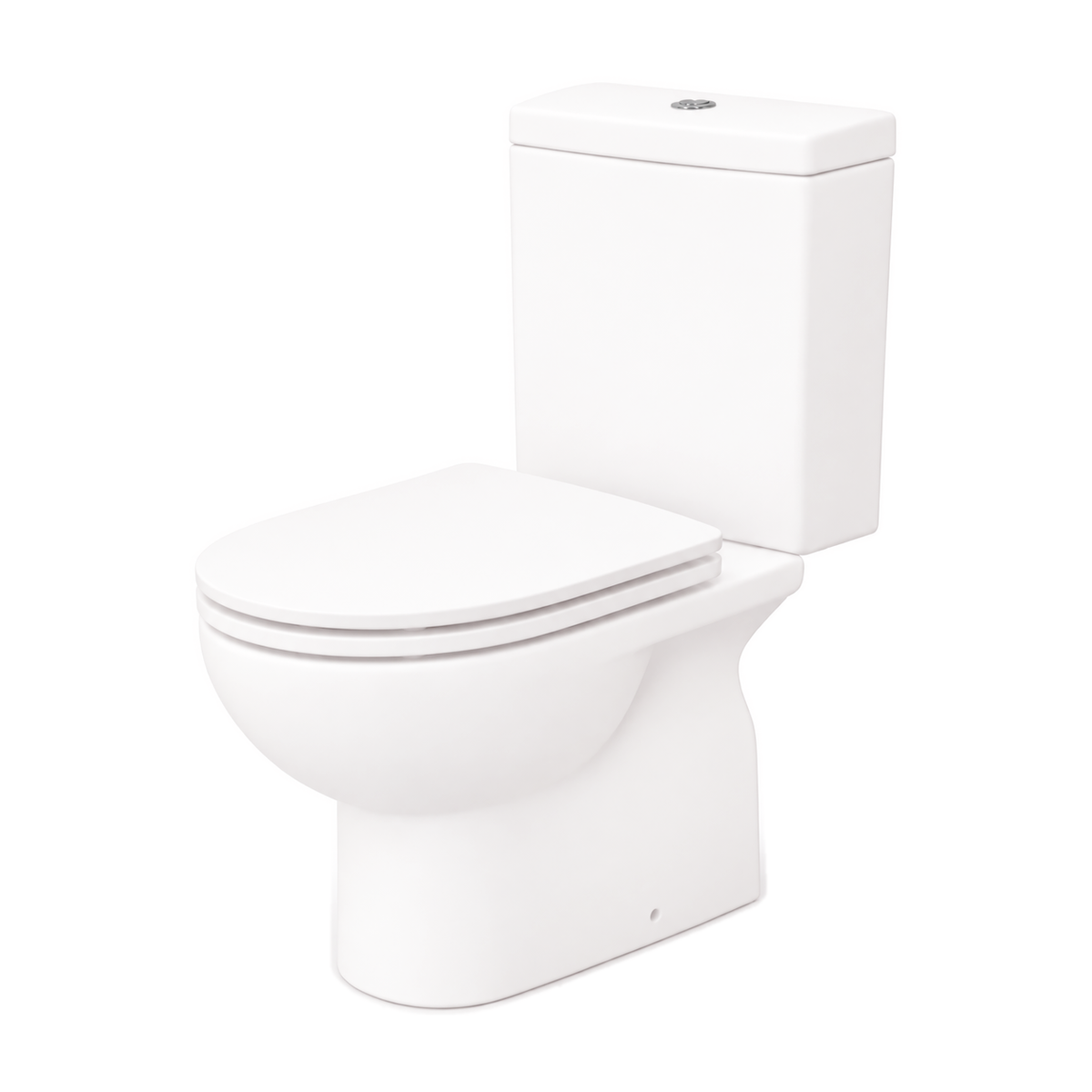 Inodoro Opus Core en color Blanco Ártico Mate, vista de tres cuartos