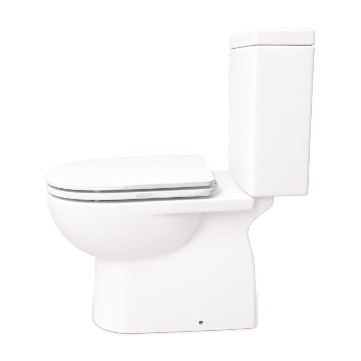 Inodoro Opus Core en color Blanco Ártico Mate, vista lateral