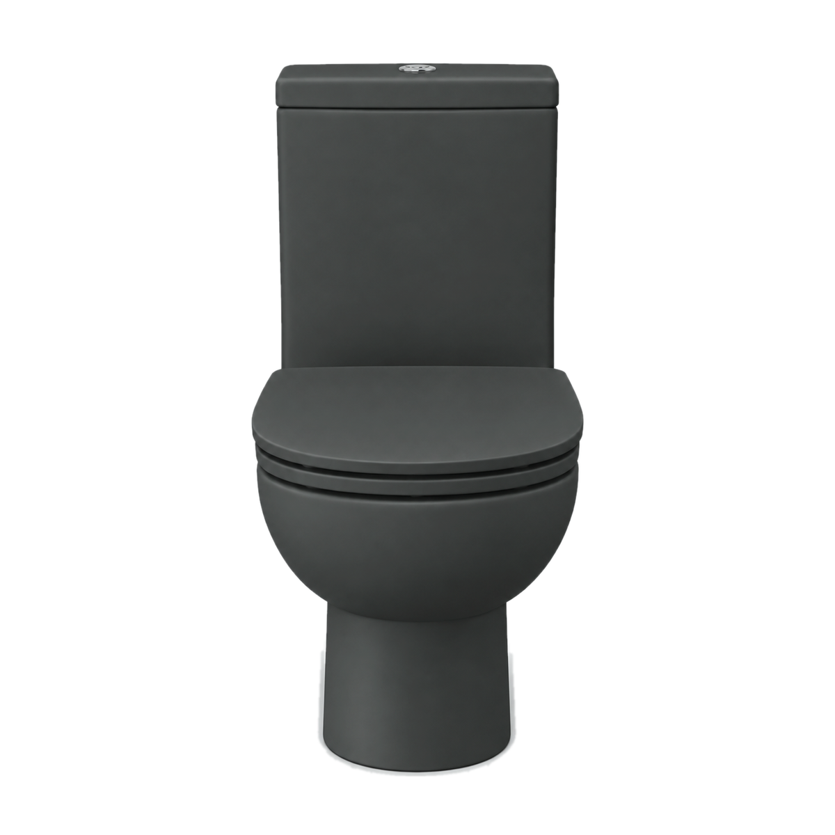 Inodoro Opus Core en color Gris Basalto Mate, vista frontal