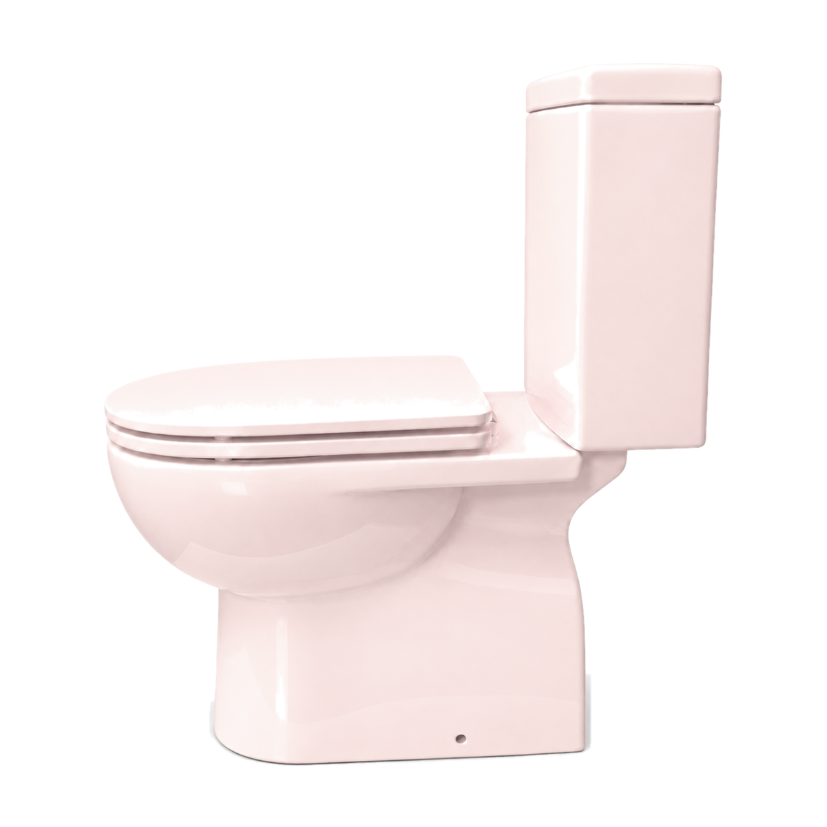 Inodoro Opus Core en color Rosa Perola, vista lateral