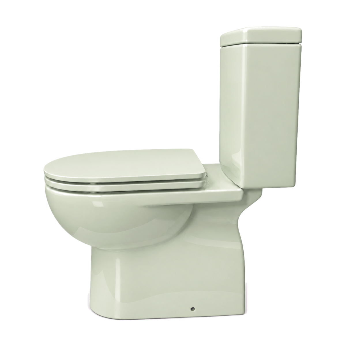 Inodoro Opus Core en color Verde Salsa, vista lateral