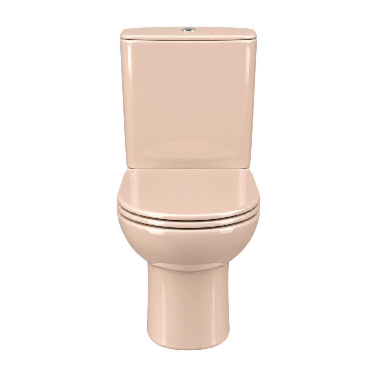 Inodoro Serie 100 en color Bahama Beige, vista frontal