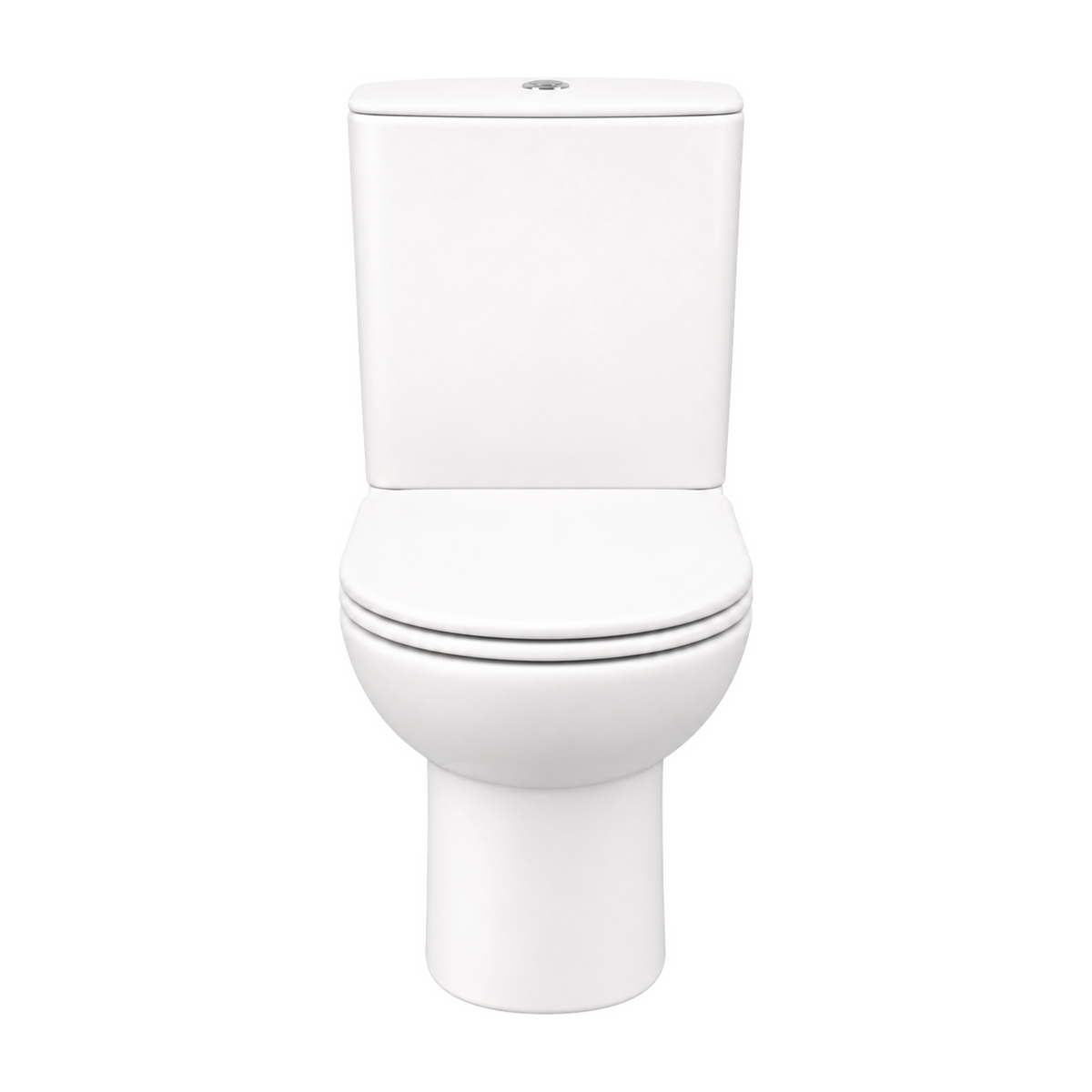 Inodoro Serie 100 en color Blanco Ártico Mate, vista frontal