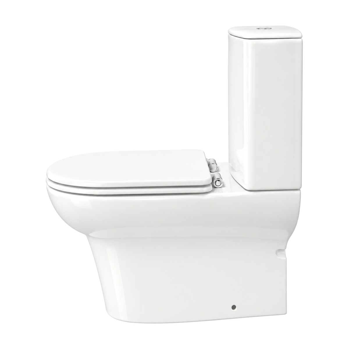 Inodoro Serie 100 en color Blanco, vista lateral