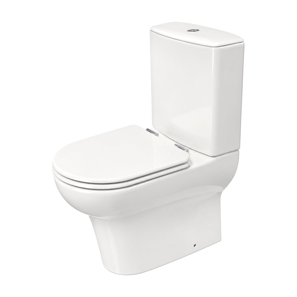 Inodoro Serie 100 en color Blanco, vista de tres cuartos