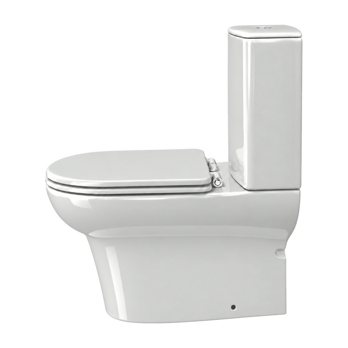 Inodoro Serie 100 en color Gris, vista lateral