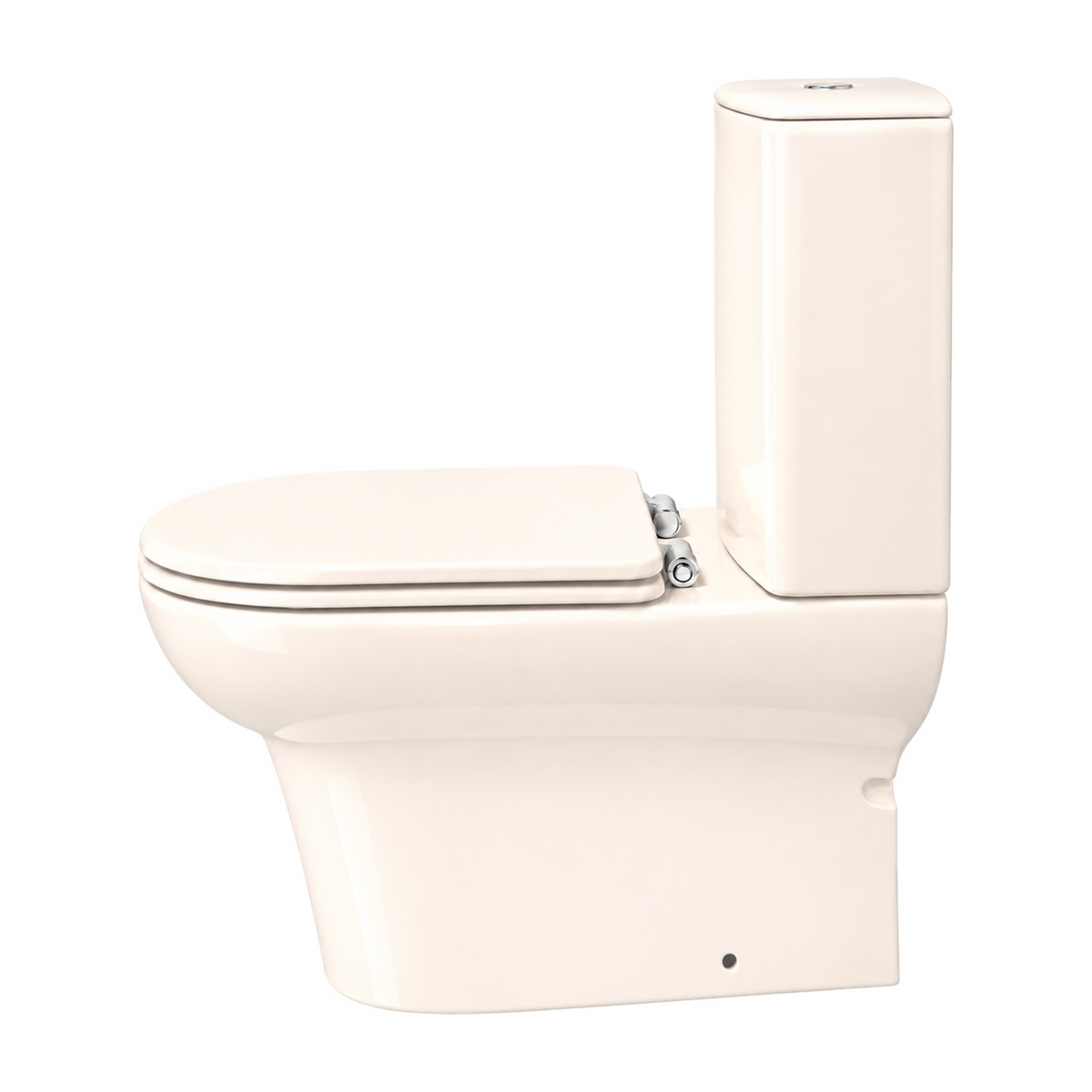Inodoro Serie 100 en color Pergamon, vista lateral