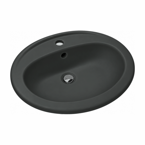 Lavabo Miramar Encastrar Gris Basalto Mate