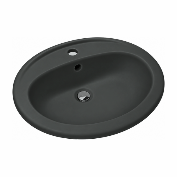 Lavabo Miramar Encastrar Gris Basalto Mate