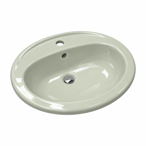 Lavabo Miramar Encastrar Verde Salsa