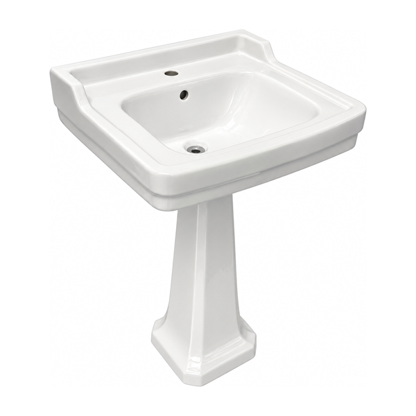 Lavabo Pedestal Neoclásica Blanco