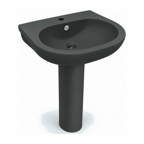 Lavabo Pedestal Opus Core Gris Basalto Mate