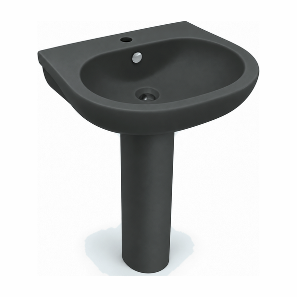 Lavabo Pedestal Opus Core Gris Basalto Mate