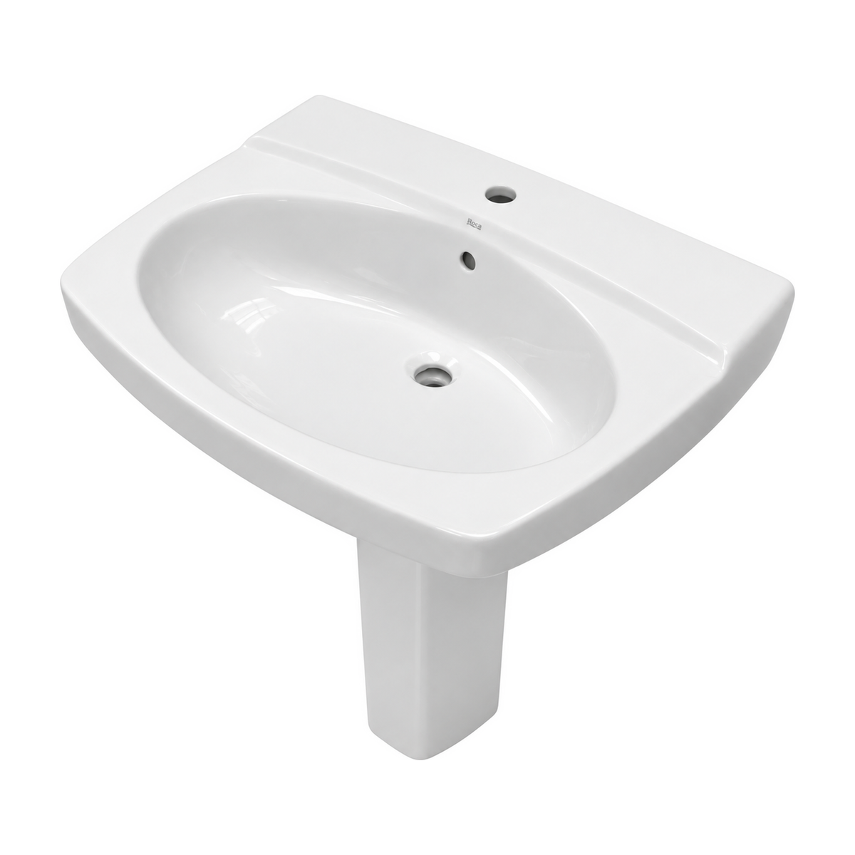 Lavabo Roca Góndola con pedestal en blanco