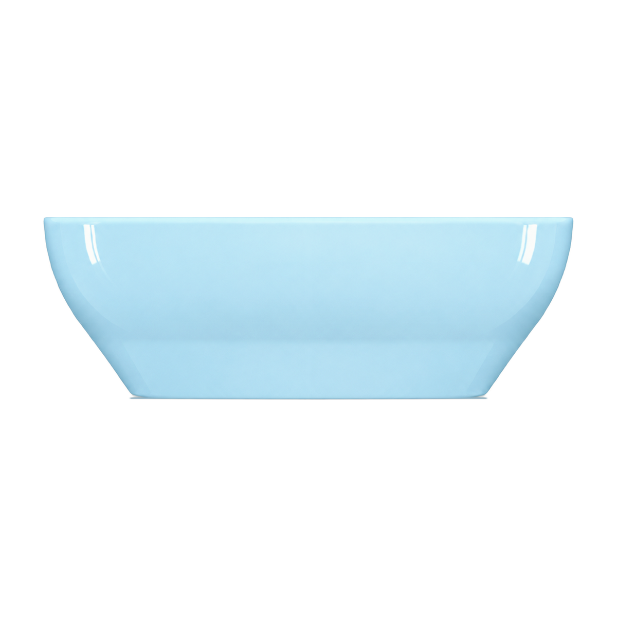 Lavabo Sobre Encimera Serie 100 en color Azul Nigeriano, vista de perfil