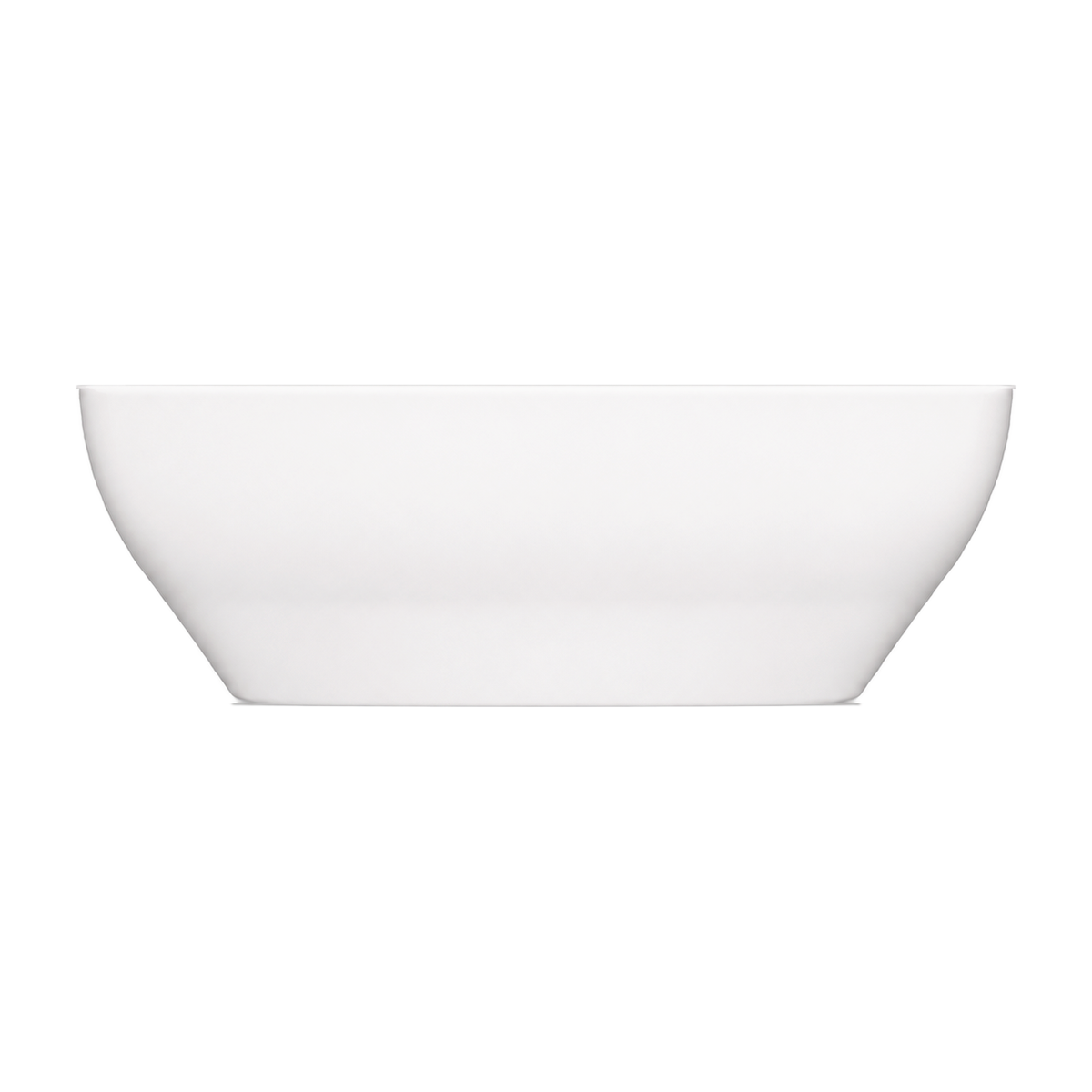 Lavabo Sobre Encimera Serie 100 en color Blanco Ártico Mate, vista de perfil