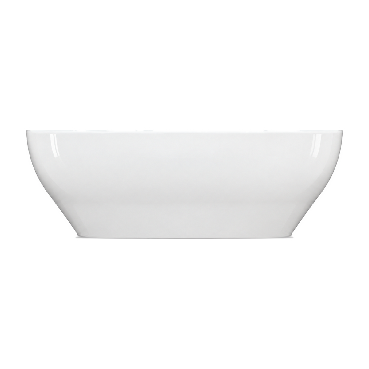Lavabo Sobre Encimera Serie 100 en color Blanco, vista de perfil