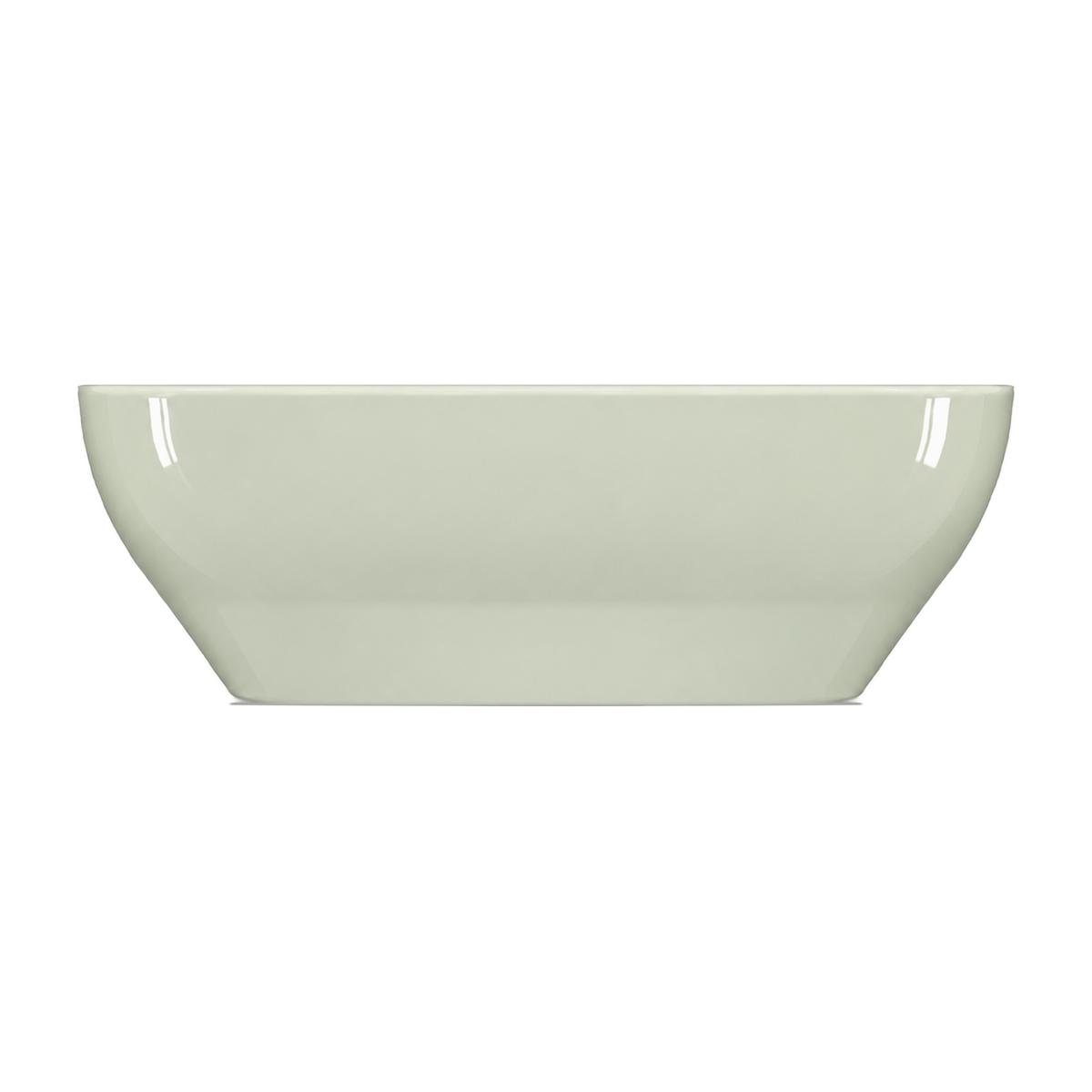 Lavabo Sobre Encimera Serie 100 en color Verde Salsa, vista de perfil