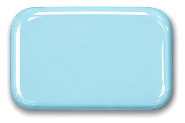 Muestra del color Azul en porcelana sanitaria vidriada