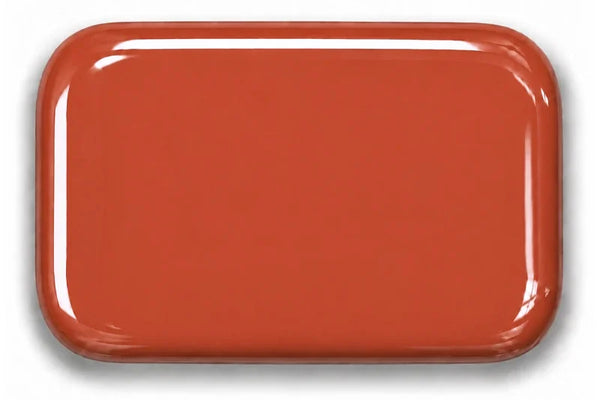 Muestra del color Rojo Samba en porcelana sanitaria vidriada