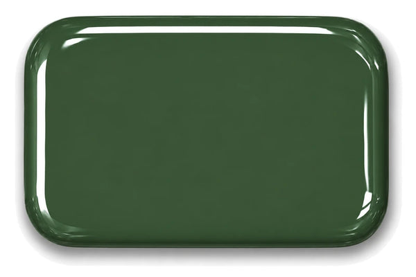 Muestra del color Verde Cobre en porcelana sanitaria vidriada