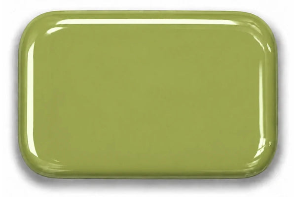 Muestra del color Verde Taiga en porcelana sanitaria vidriada