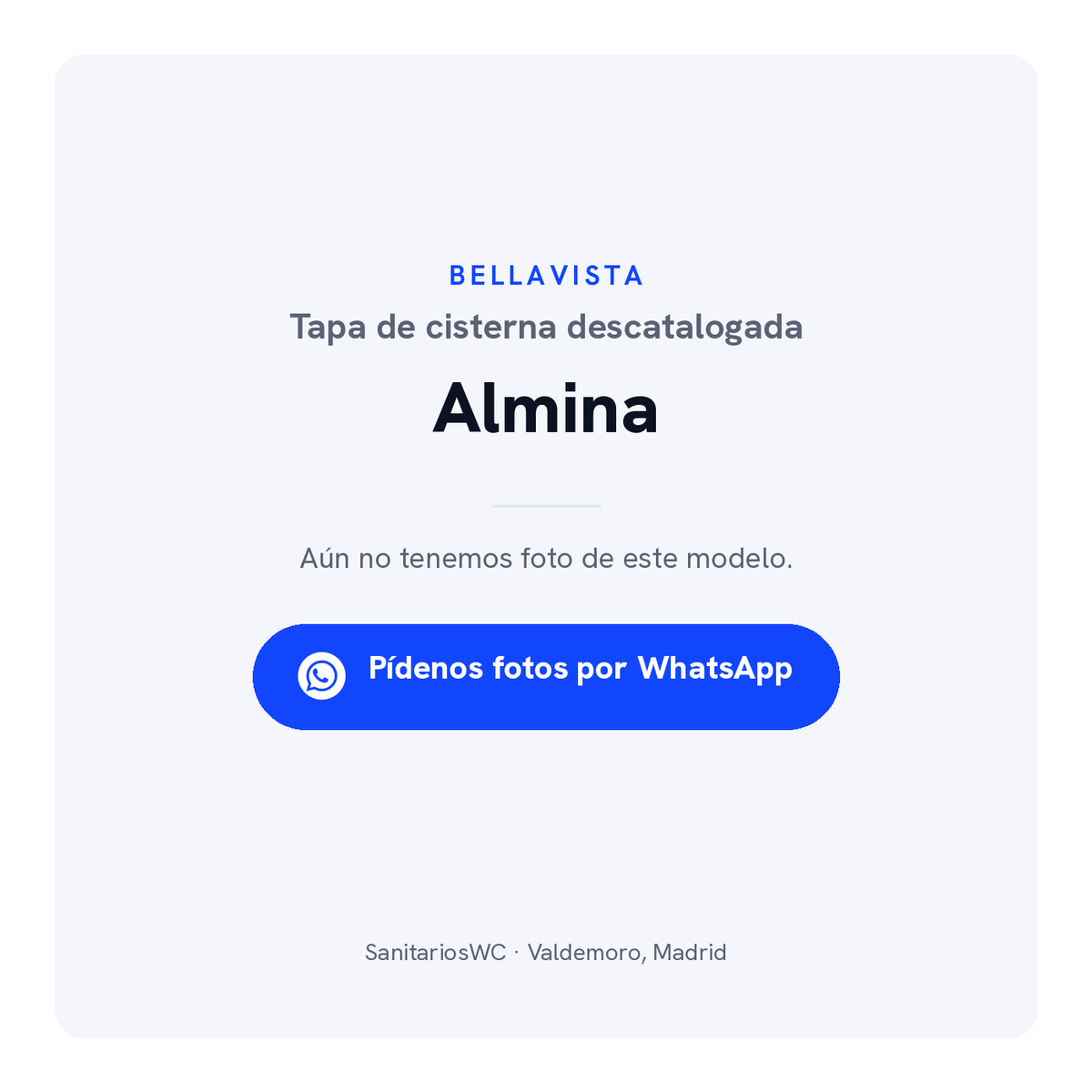 Tapa de cisterna Bellavista Almina
