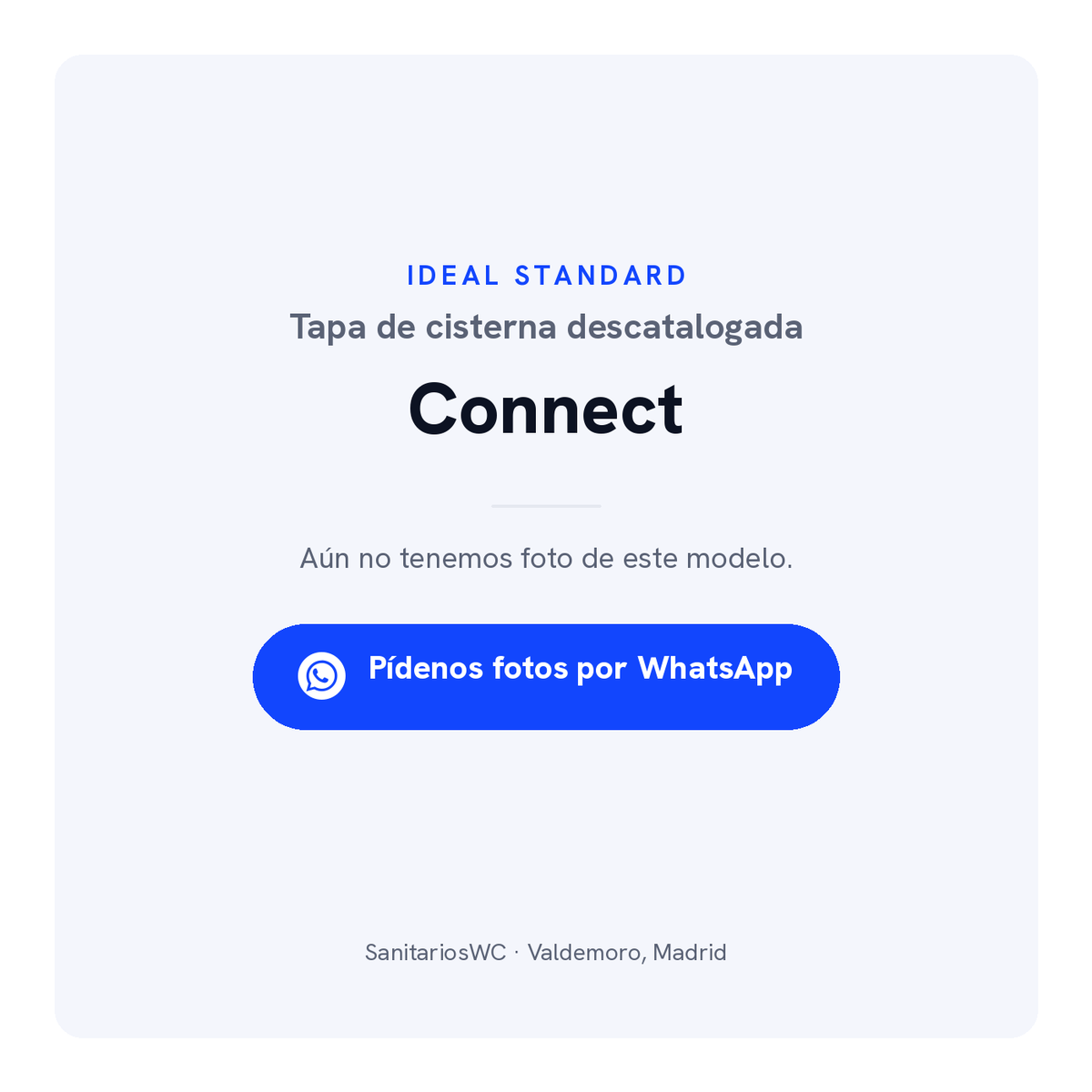 Tapa de cisterna Ideal Standard Connect